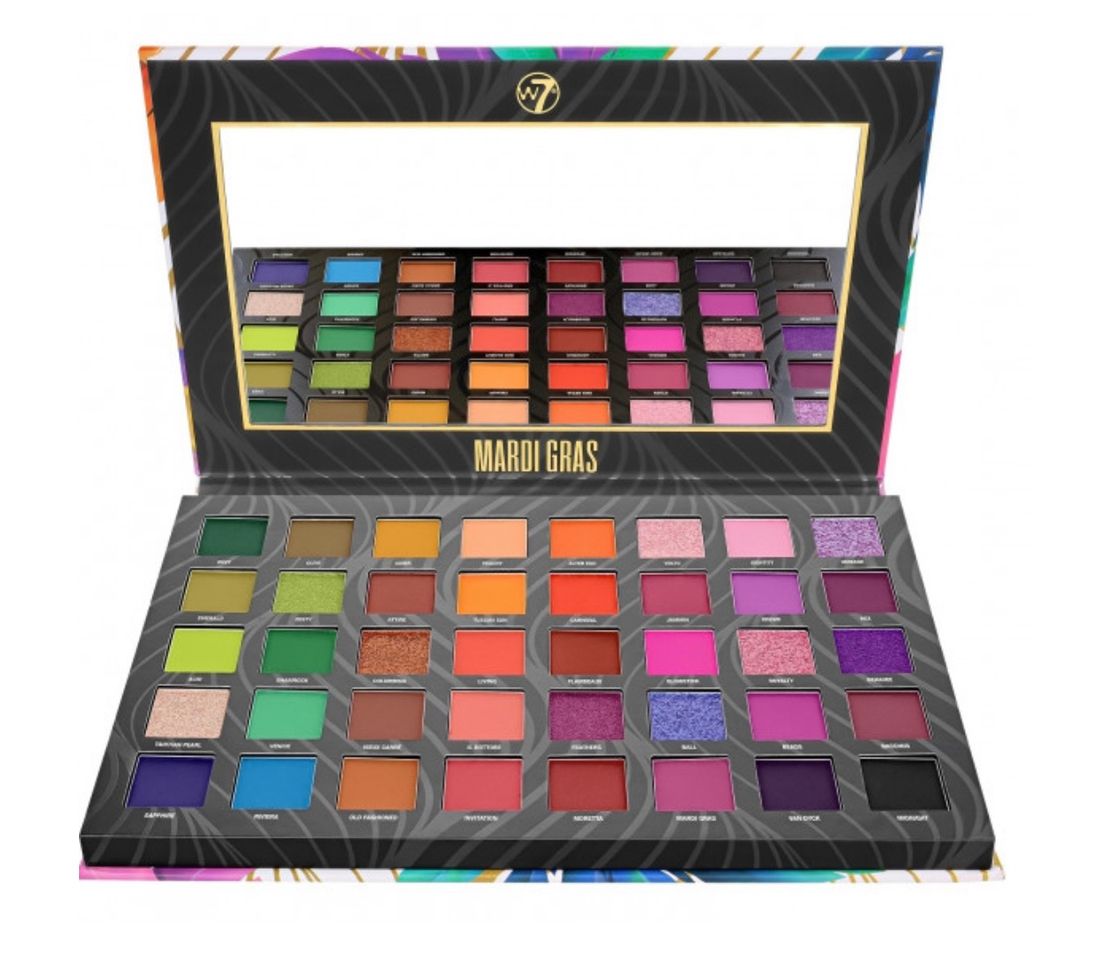 Moda Mardi Gras Paleta Pigmento Ojos W7