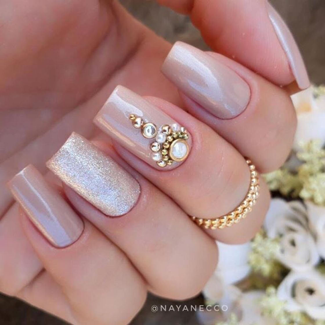 Social Unha nude decorada