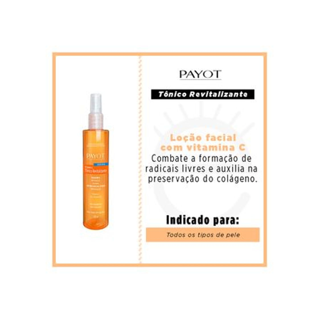 Producto Tônico Revitalizante Payot – Vitamina C