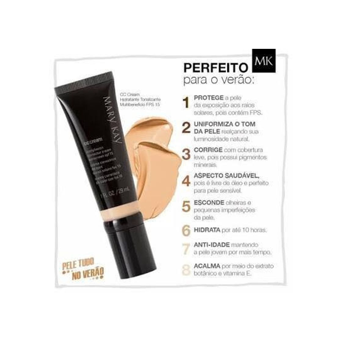 CC Cream Hidratante Tonalizante Multibenefício FPS 15