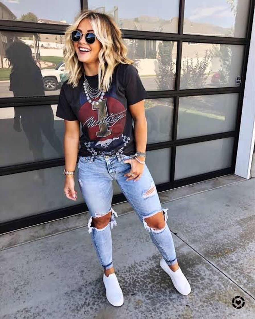 Moda Look despojado com calça jeans