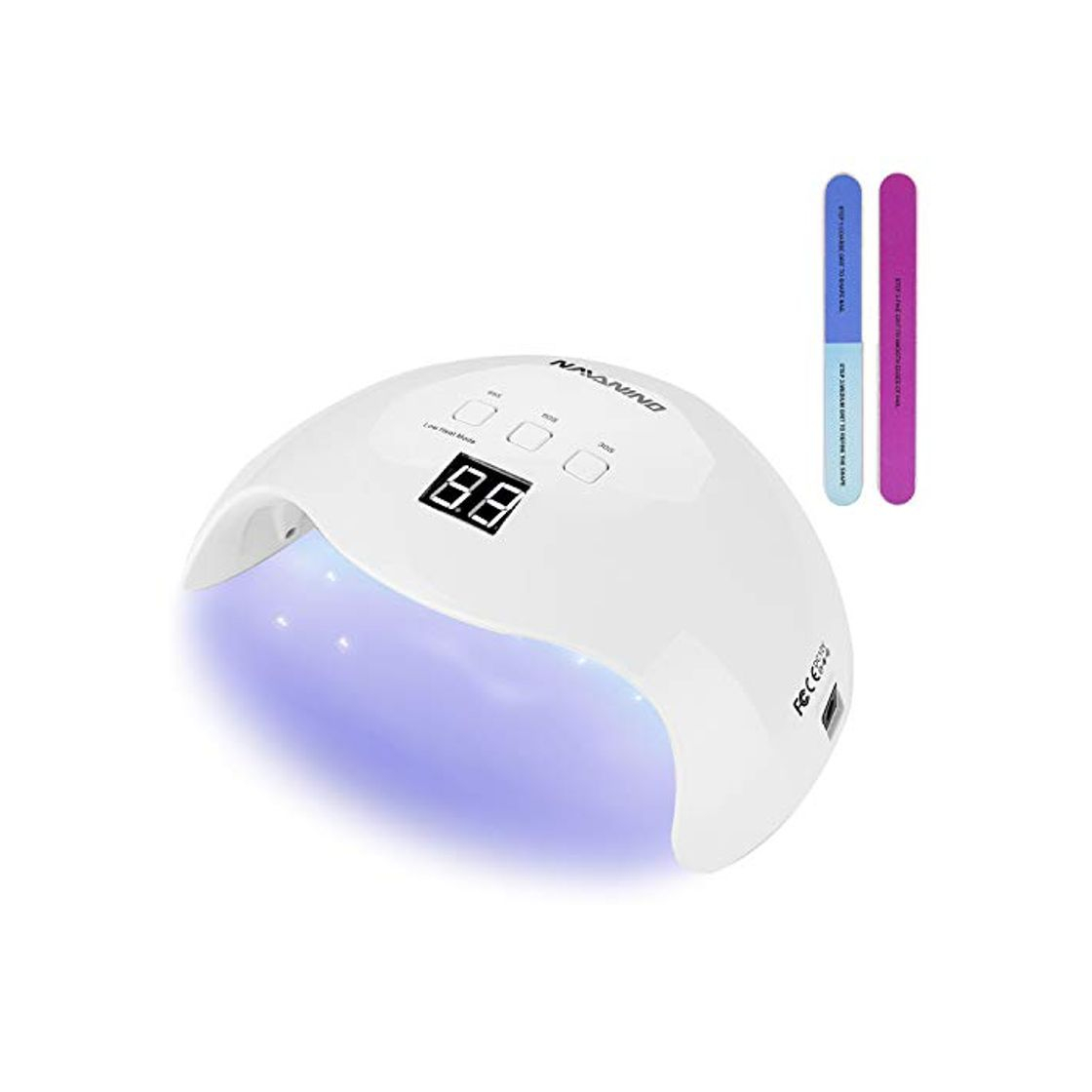 Social NAVANINO Lámpara Secadora de Uñas LED/UV para Esmalte de Uñas de Gel