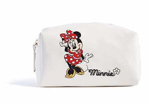 Belleza Disney Minnie Mouse Blanco Impresa Maquillaje Bolsa 19 X 10