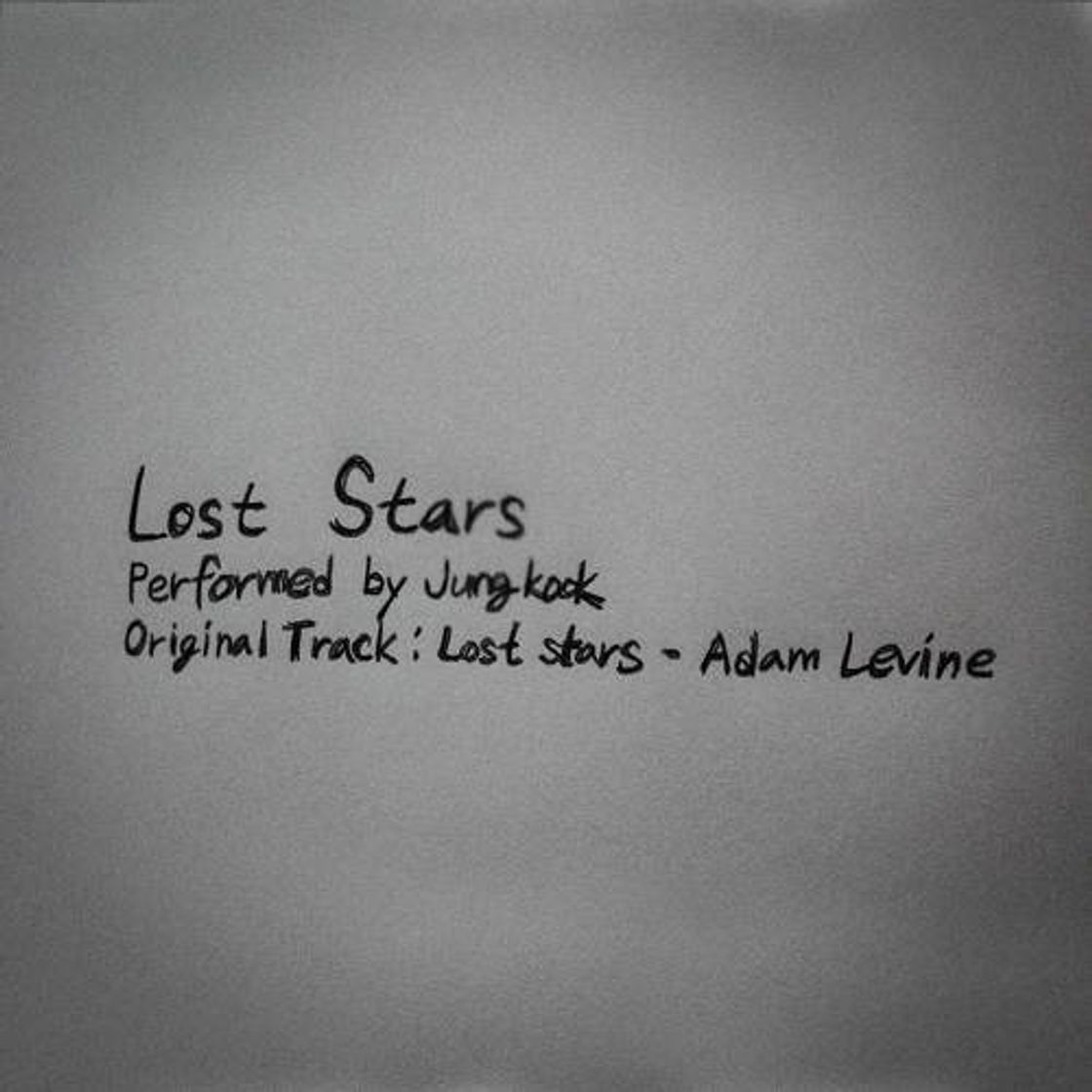 Moda Lost Stars by Jung Kook