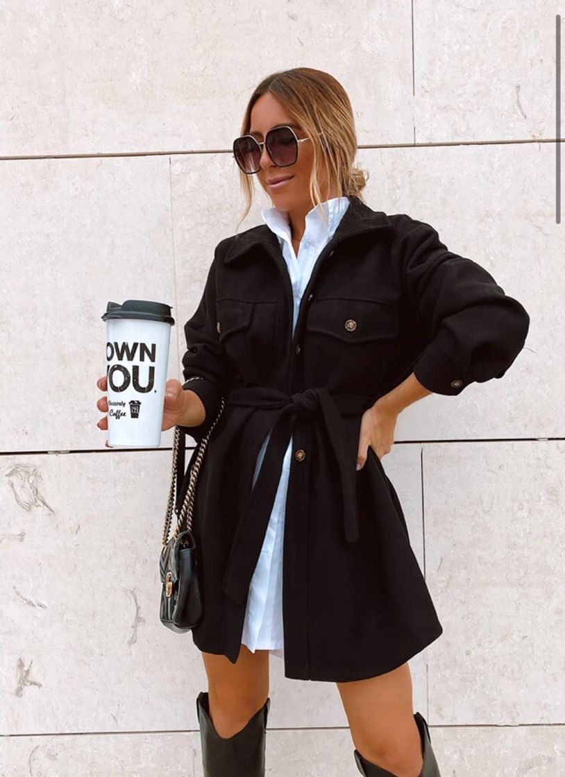 Social SobreCamisa Abrigo Negro – Ohh Friday