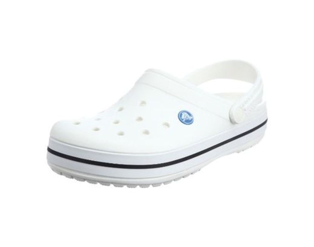 Fashion Crocs Crocband U, Zuecos Unisex Adulto, Blanco