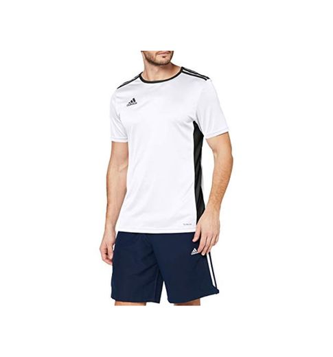 adidas Entrada 49 Camiseta de Fútbol para Hombre de Cuello Redondo en