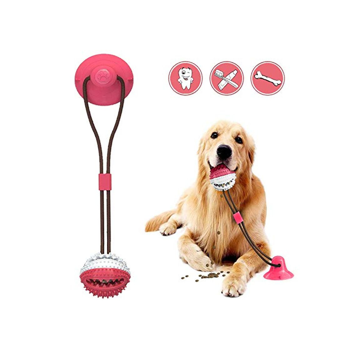 Producto Juguete para Perros Molar,Pet Molar Bite Toy,Pelota de Goma para morder el