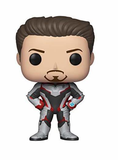 Funko- Pop Bobble: Avengers Endgame: Tony Stark Marvel Collectible Figure,