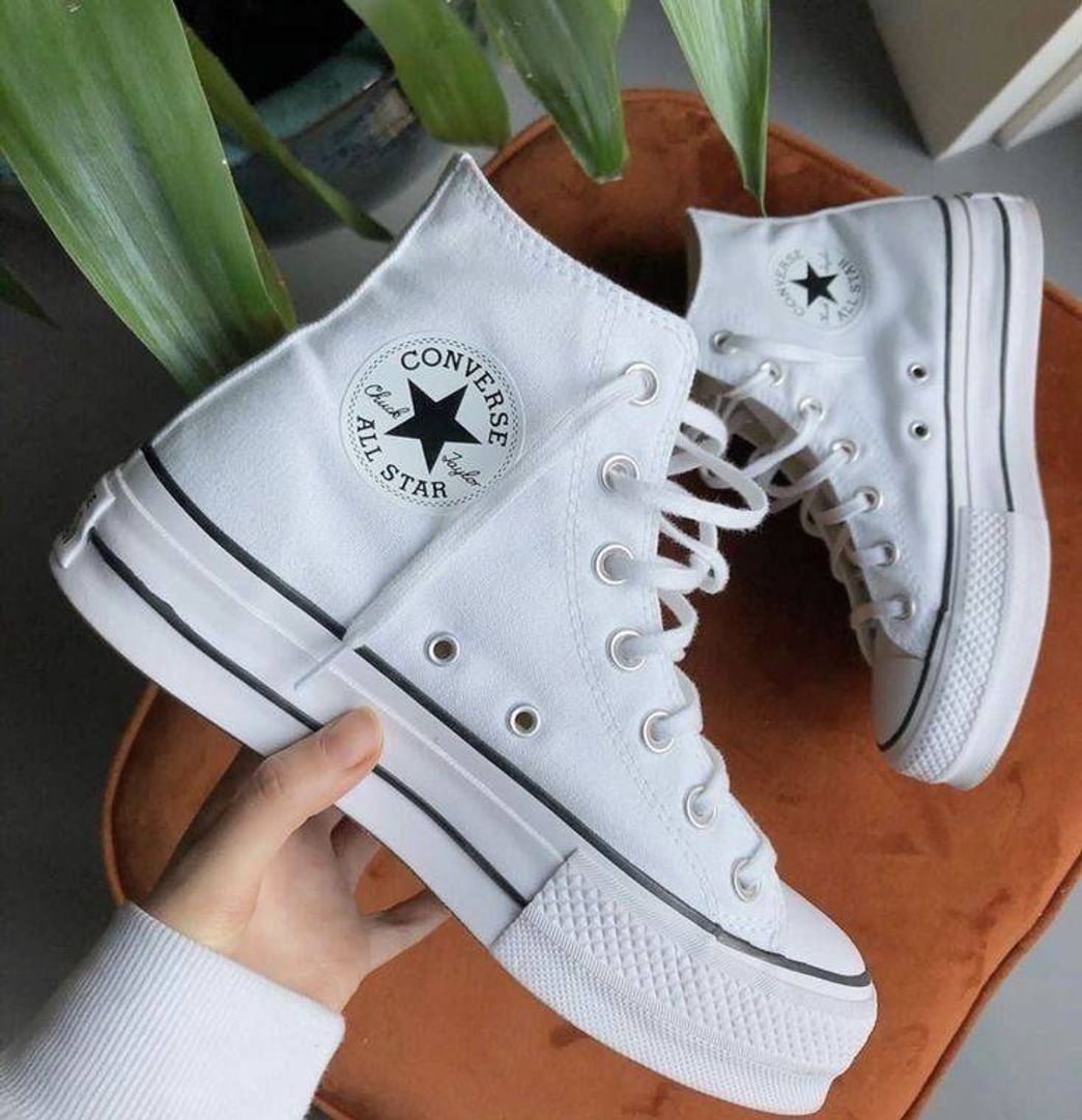 Product Converse Chuck Taylor CTAS Lift Hi, Zapatillas Mujer, Blanco