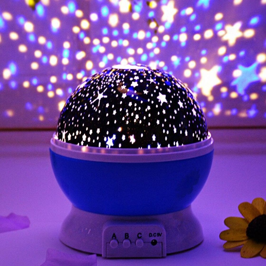 Social Projetor luminária abajur estrelas galaxy