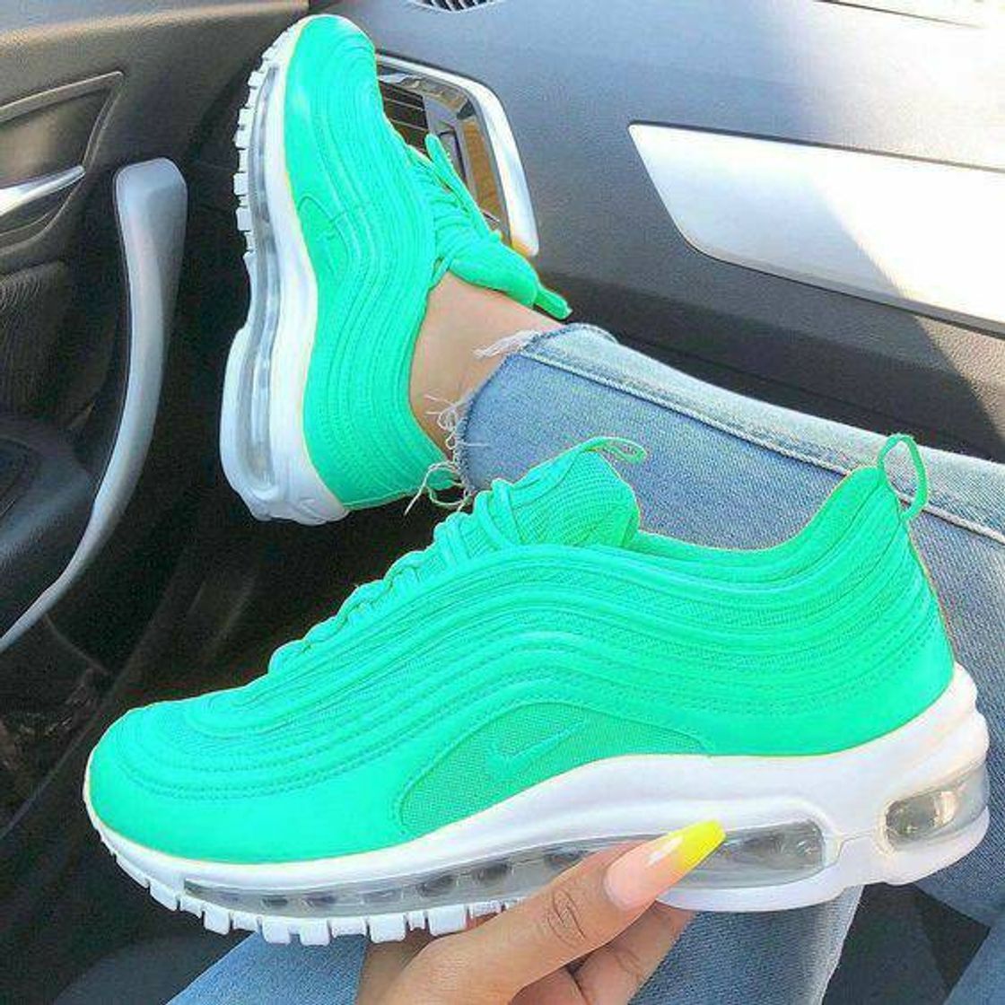 Moda Nike 97 verde tiffany.