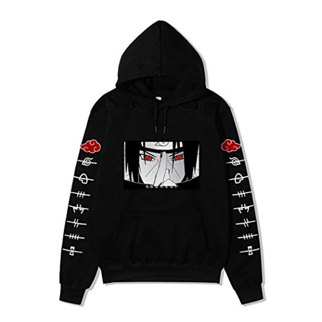 Fashion Japonés Anime Naruto algodón Sudadera con Capucha Akatsuki Itachi Hombre Sudaderas Pullover