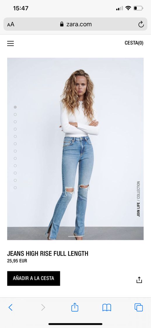 Product FULL LENGTH HIGH RISE JEANS - Light blue