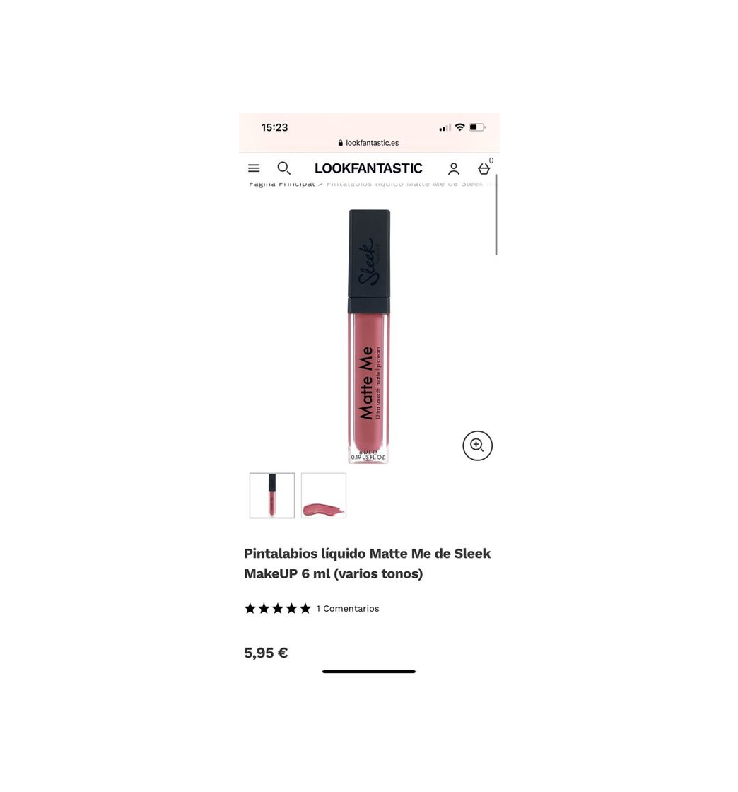 Producto Pintalabios líquido Matte Me de Sleek MakeUP 6 ml