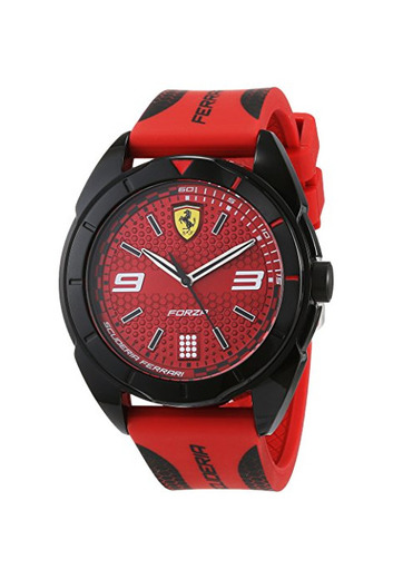 Scuderia Ferrari Reloj Analógico para Hombre de Cuarzo con Correa en Silicona