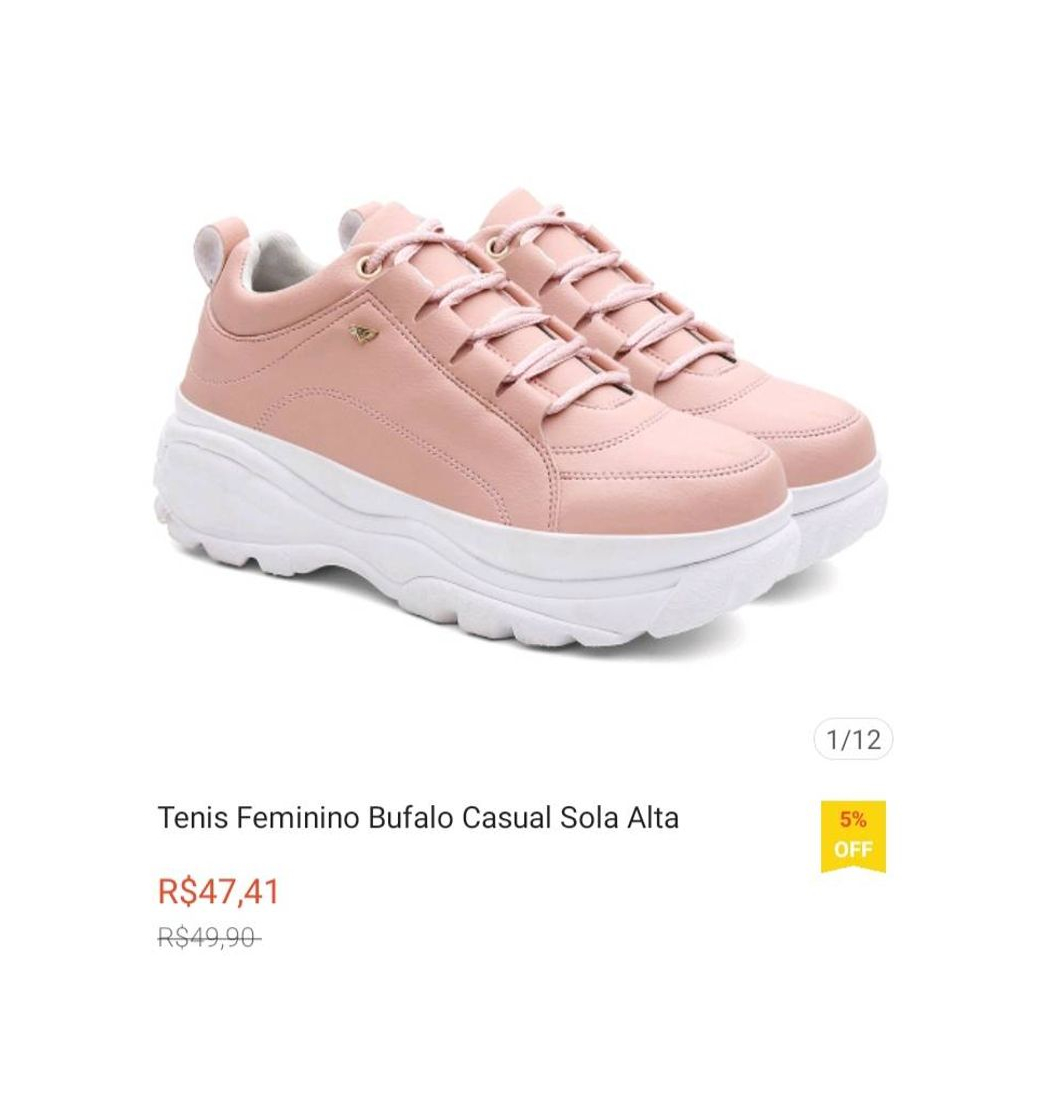 Moda Tenis Feminino Bufalo Casual Sola Alta comprei 