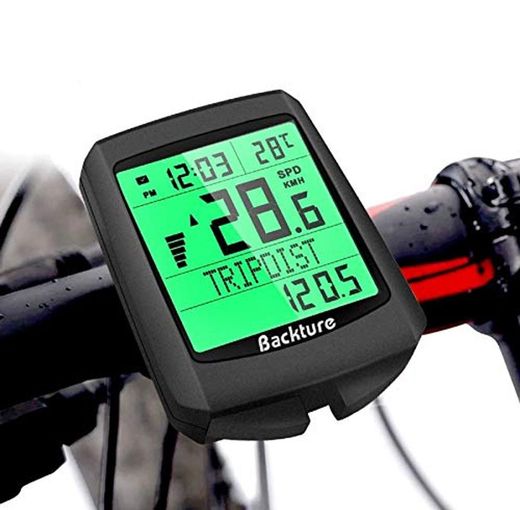 BACKTURE Cuentakilómetros para Bicicleta
