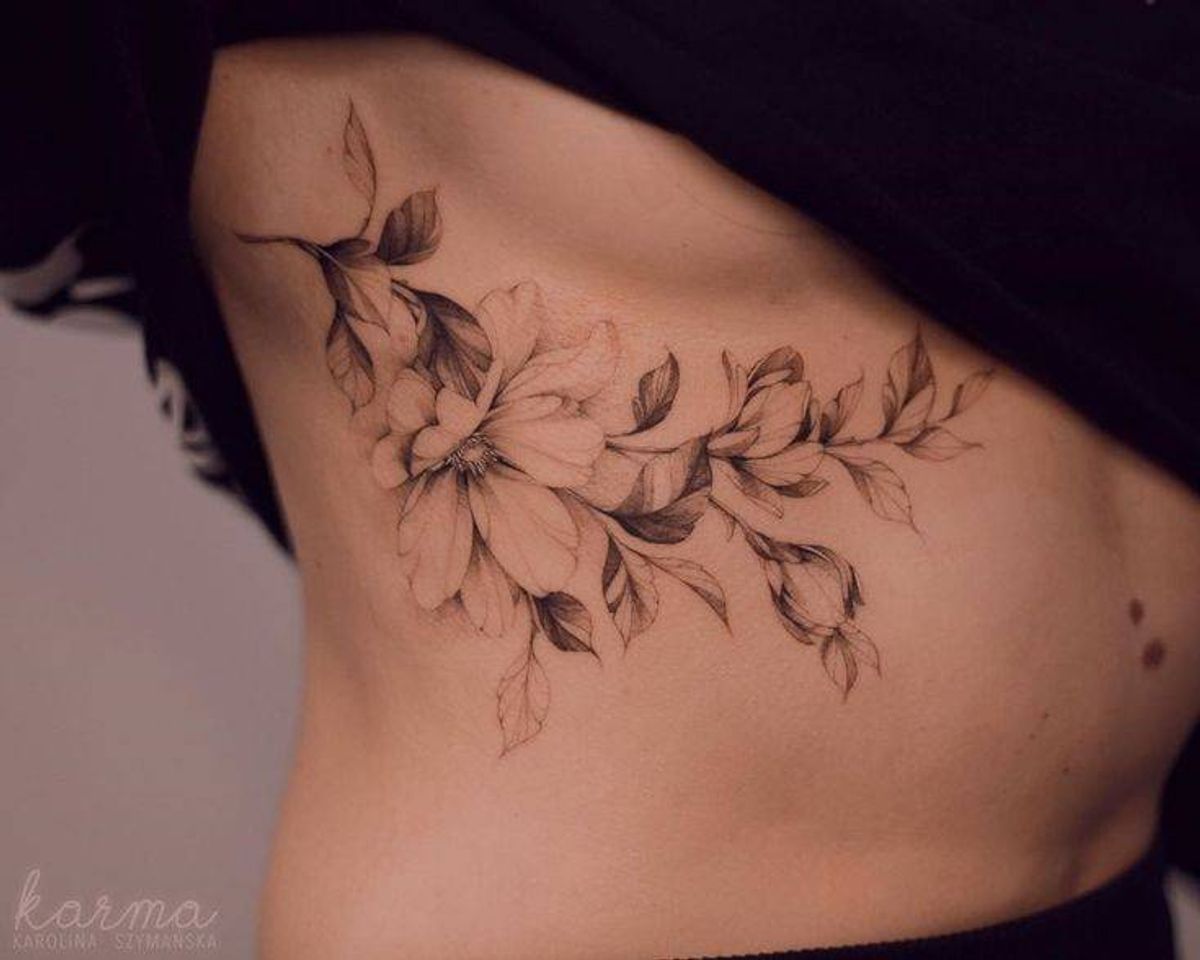 Moda Tatuagem floral