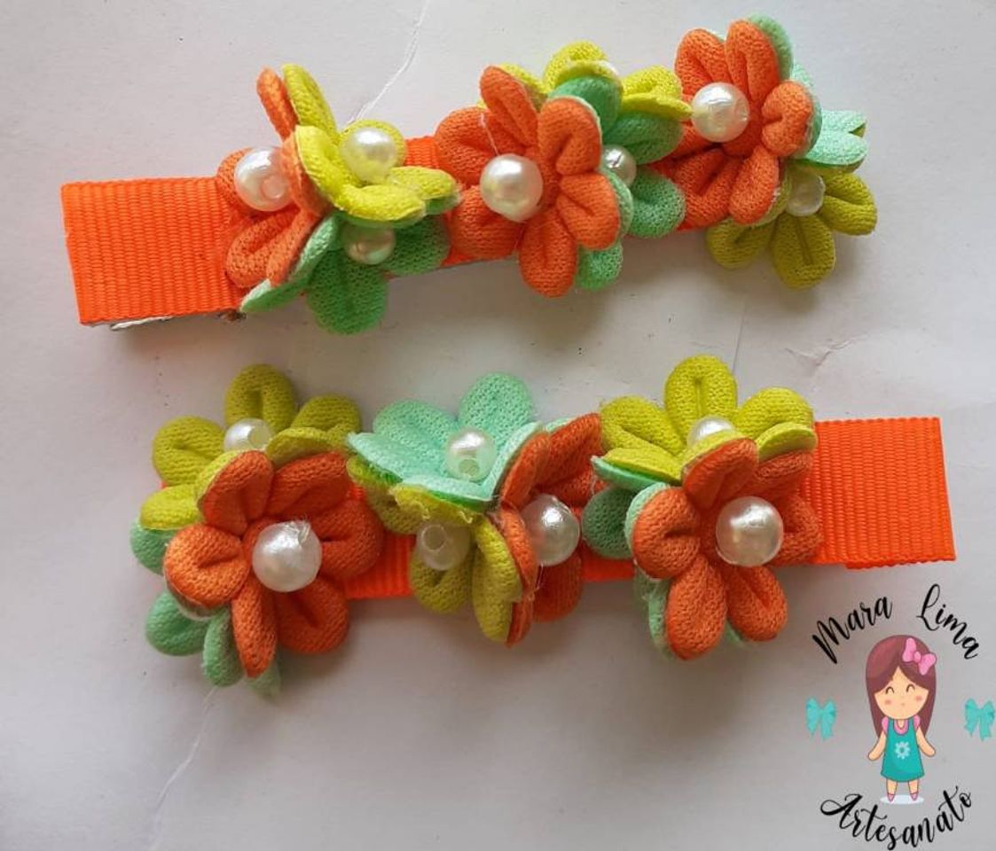 Moda Hair clips florido!!!