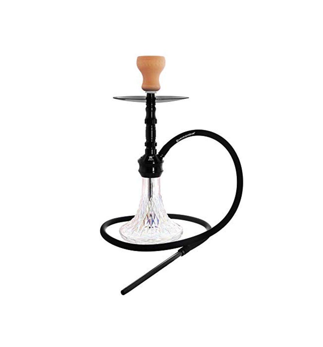 Social KAYA ELOX Eco Ezra Shisha con Cristal de 46cm 1 conexión Incluyendo
