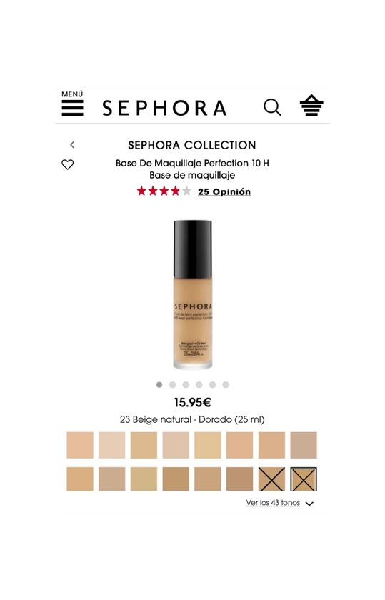 Product Base de maquillaje Sephora Collection