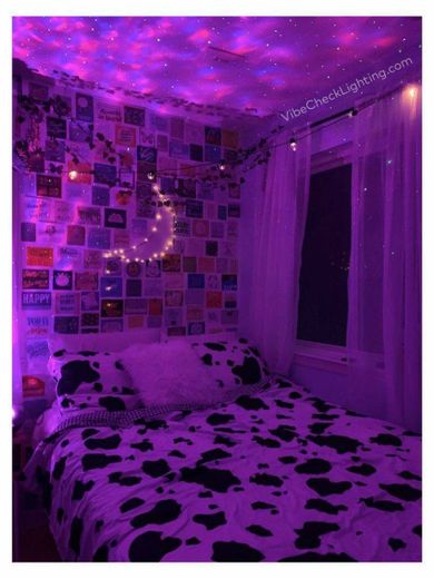 Led lights, Quarto aesthetic girl🌙💜