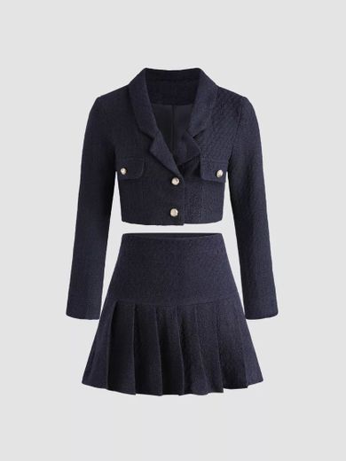 Lady Blue Jacket&Skirt Set | Shop Cider