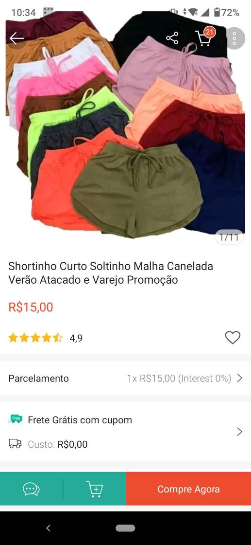 Fashion Shortinho