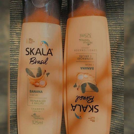 Shampoo e condicionador Banana e Bacuri Skala