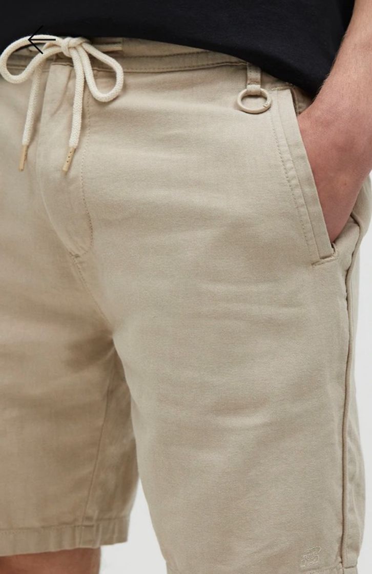 Social Bermuda beige de lino