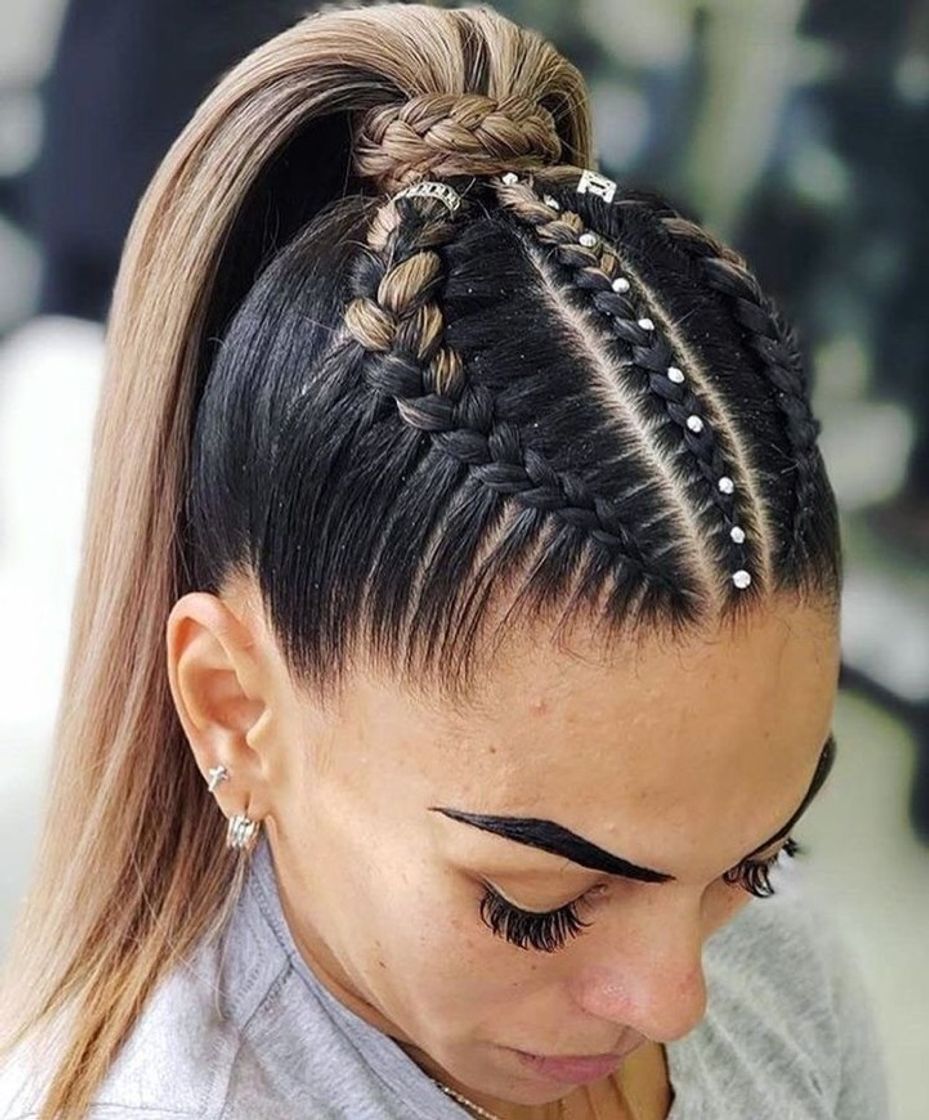 Fashion Penteado com trança 