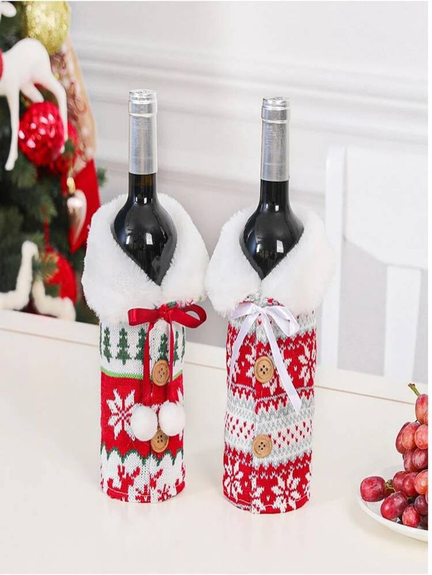 Producto Christmas Wine Bottle Cover