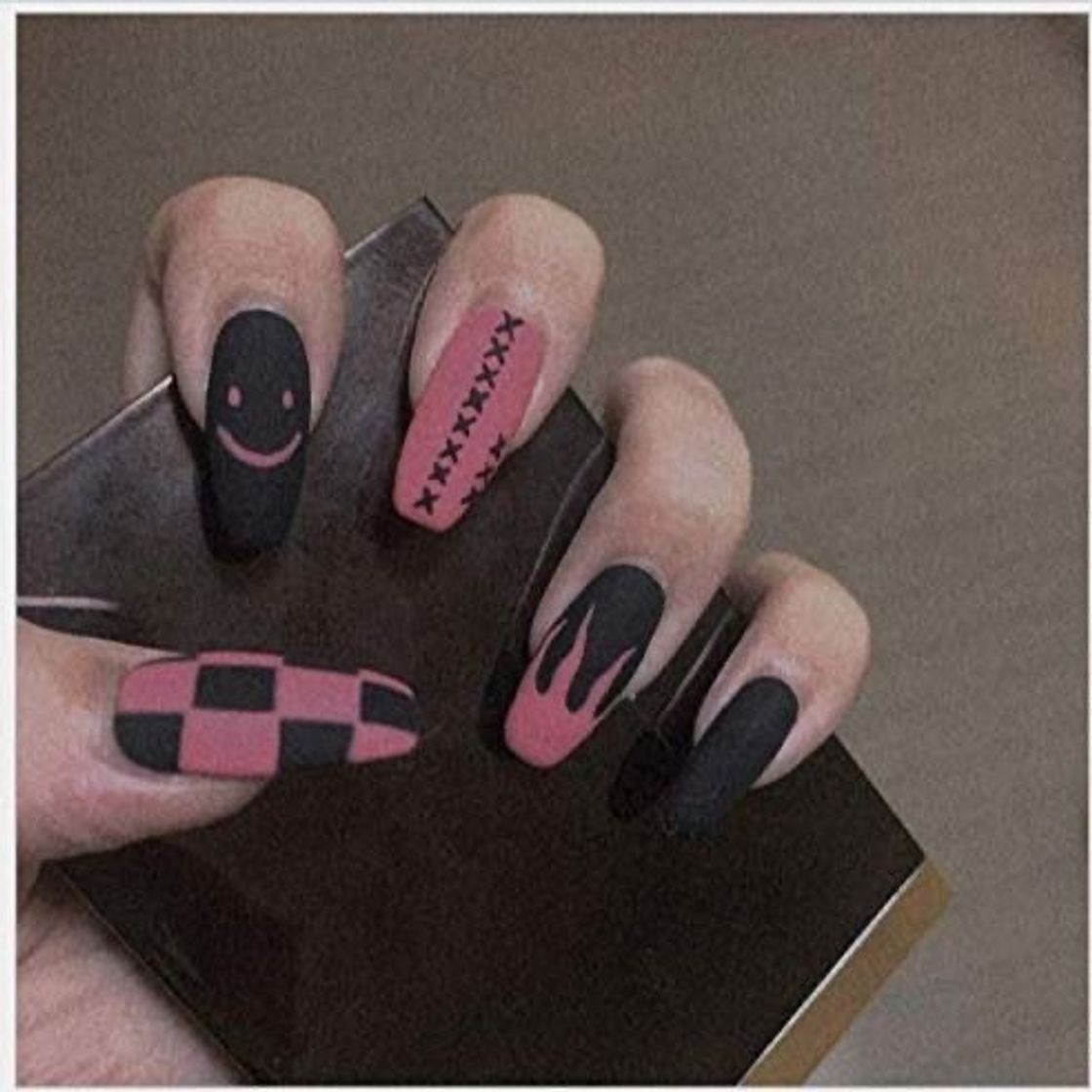black to pink