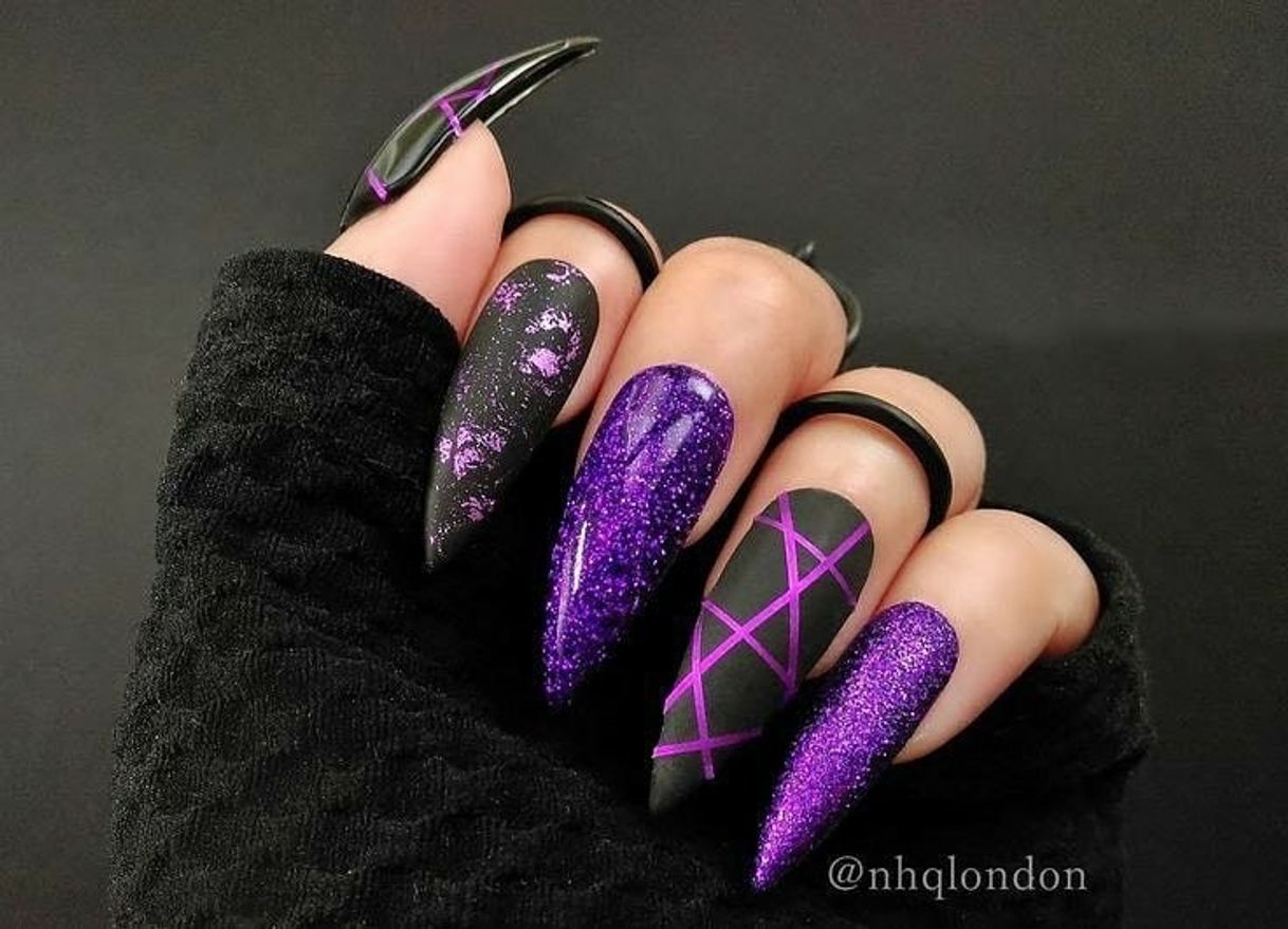 purple nails
