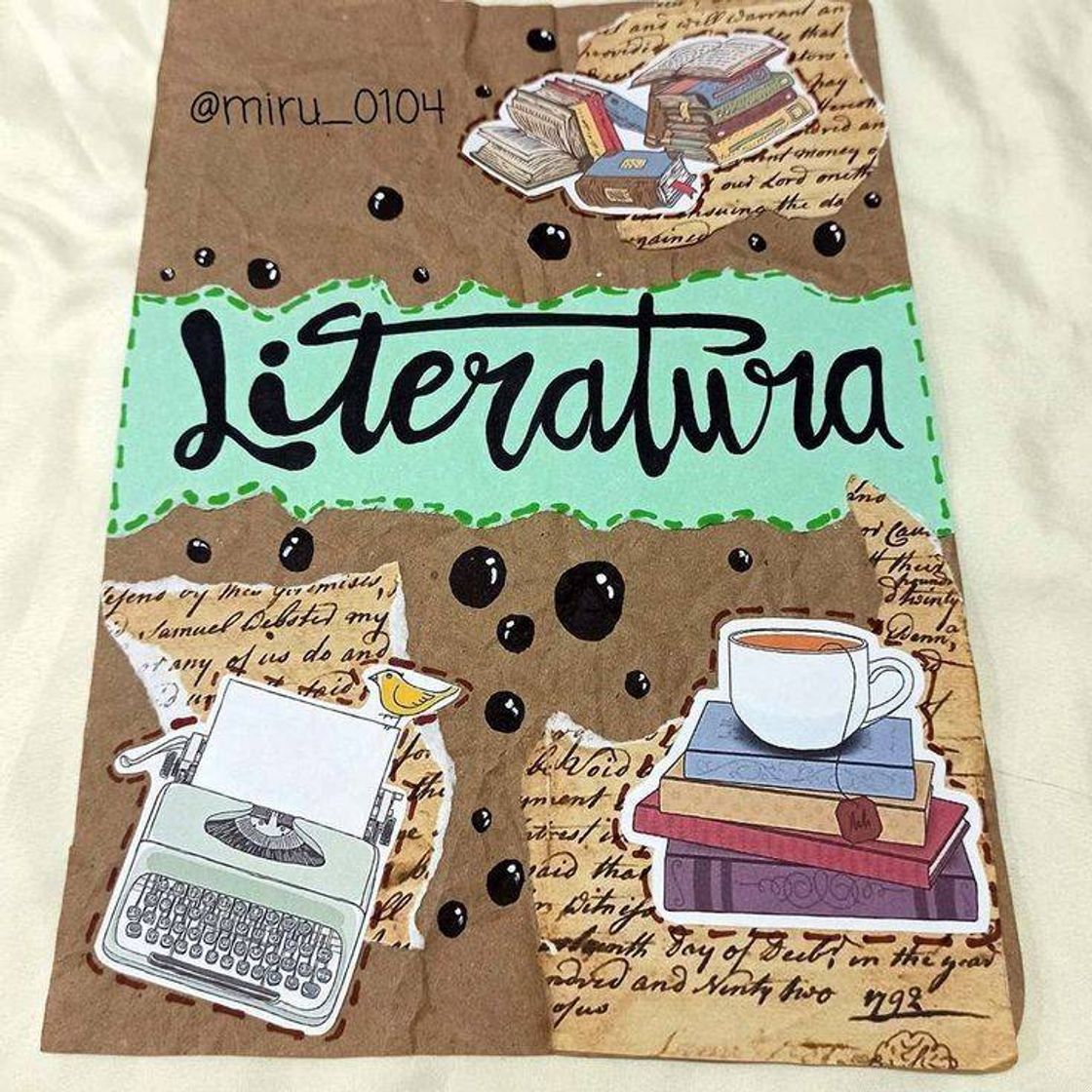 Libros Capa para caderno de Literatura ✒️📔