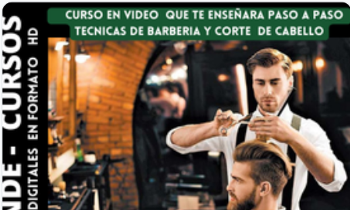 Producto Curso de barbería y corte