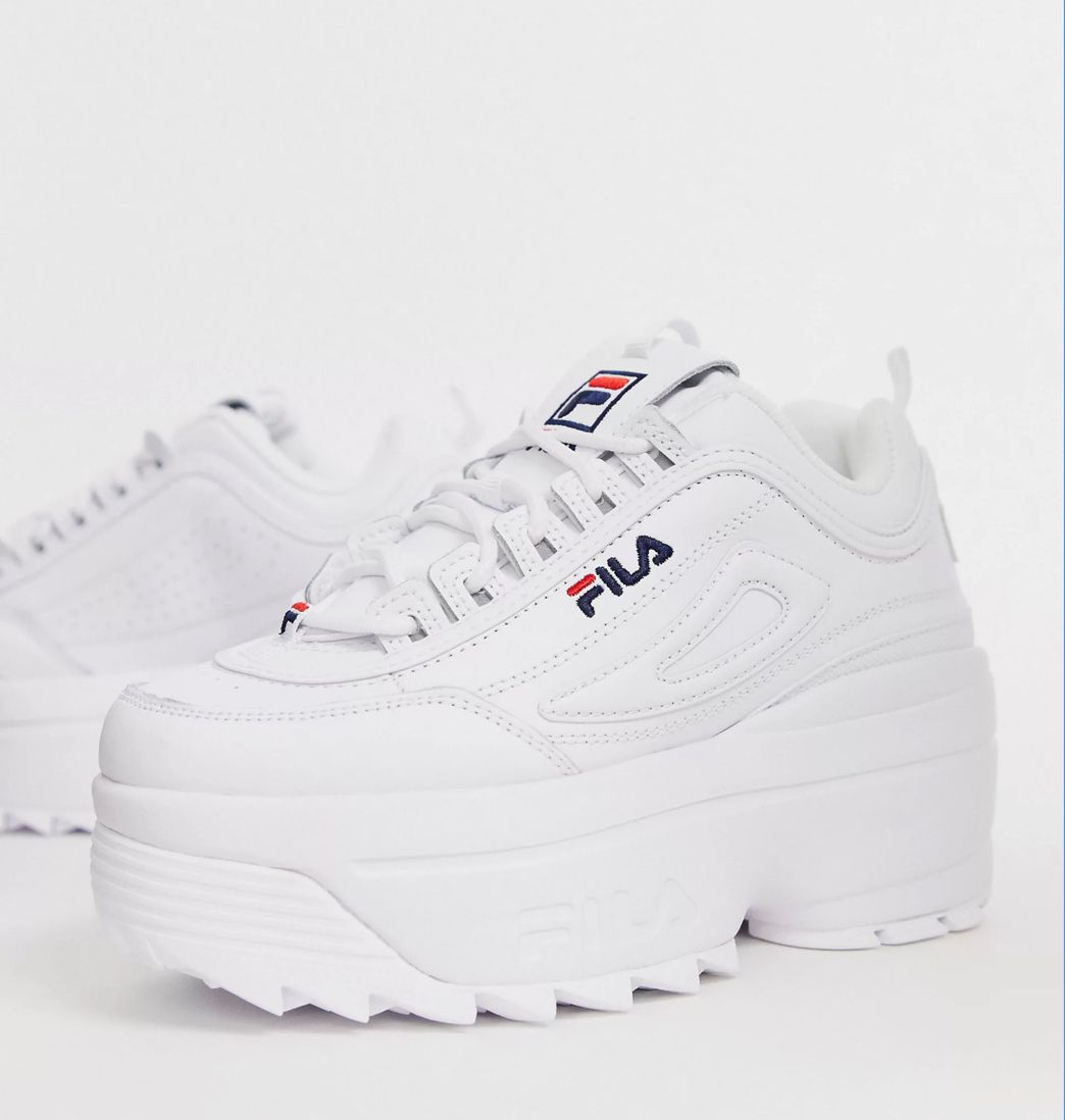 Fila Disruptor II con cuña y plataforma