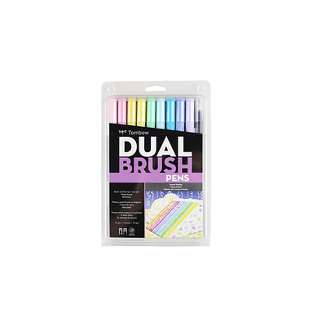 Product Set De 6 Rotuladores Dual Brush Colores Vivos Tombow