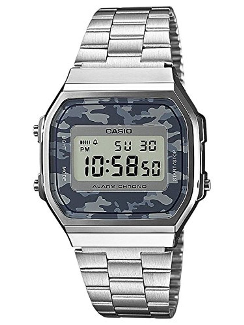 Moda Casio Reloj Analógico para Unisex de Digital con Correa en Cuero A168WEC-1EF