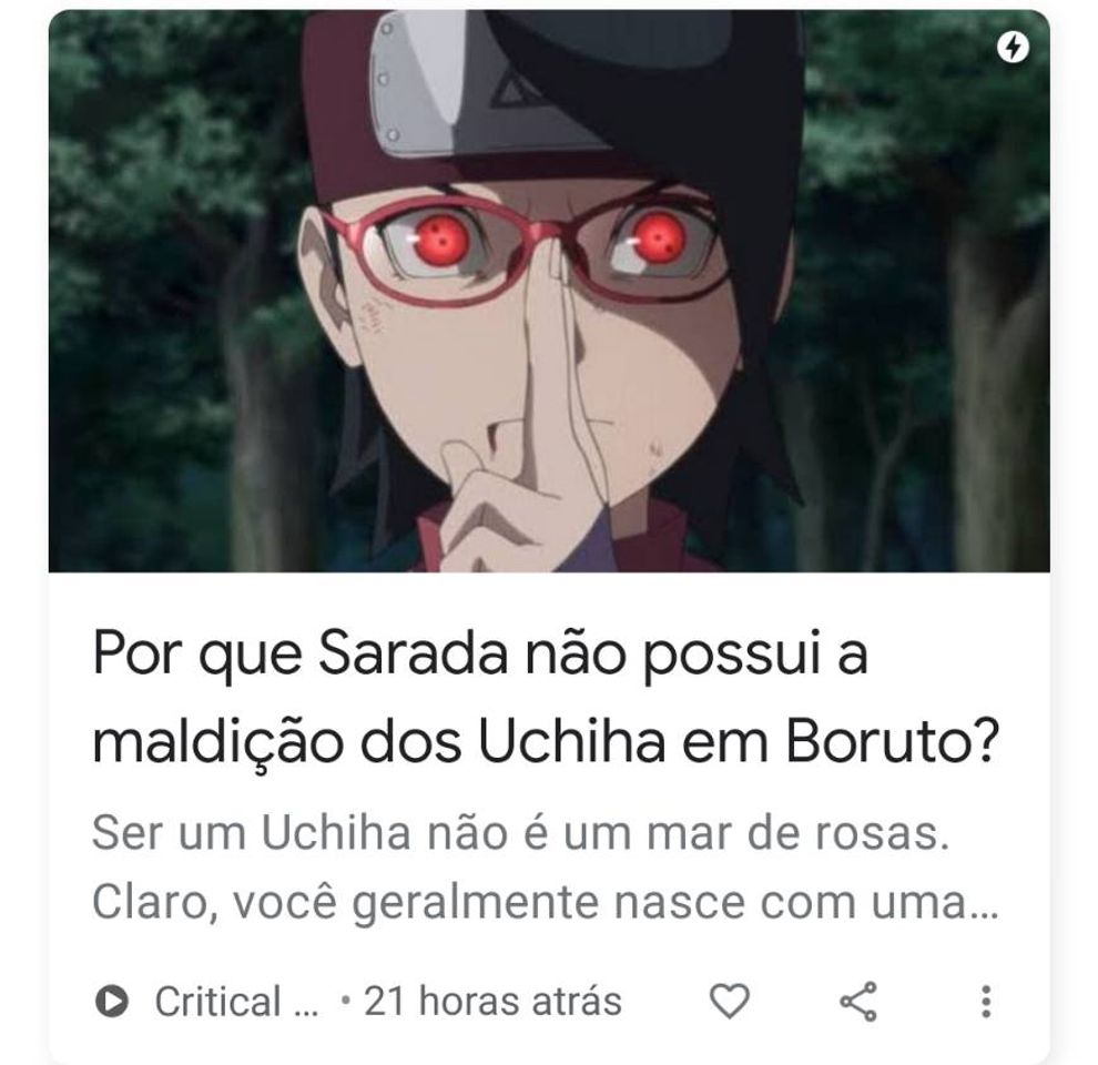 Moda Por que Sarada não possui a maldição dos Uchiha em Boruto ...