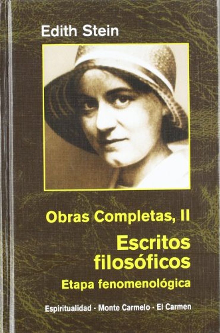 Book Edith Stein. Obras completas: Ediht Stein. Obras Completas II: Escritos filosóficos. Etapa