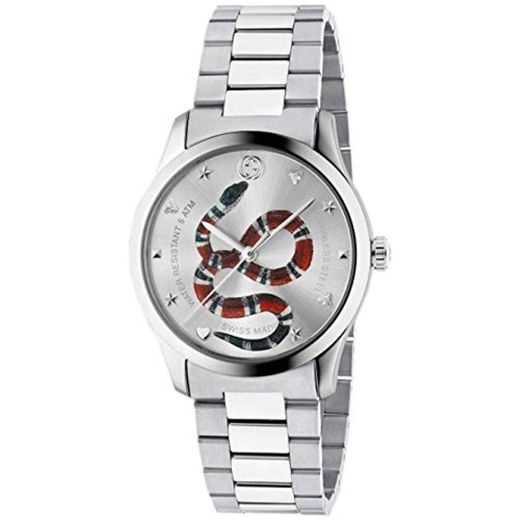 Reloj Gucci G-Timeless 38 mm de Acero Inoxidable de la Serpiente en