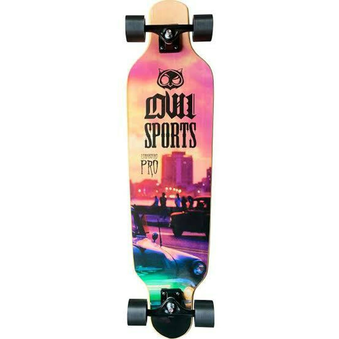 Moda Skate Longboard Completo Owl Sports Vice Speed