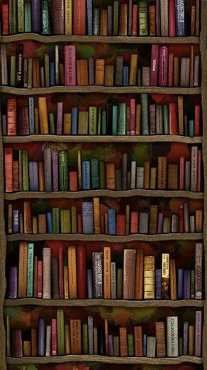 Wallpaper estante de livros 