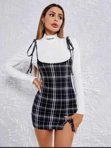 https://m.shein.com/br/Knot-Shoulder-Split-Hem-Plaid-Overall