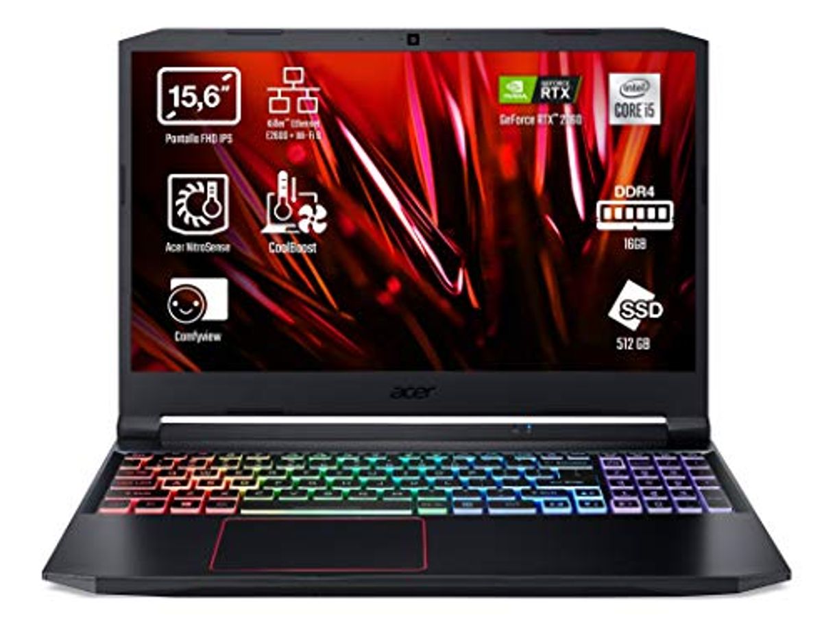 Electronic Acer Nitro 5 AN515-55 - Portátil Gaming 15.6" FullHD