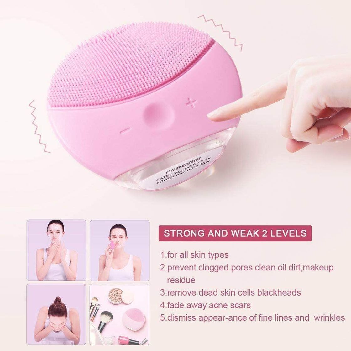 Social Cepillo de limpieza facial
