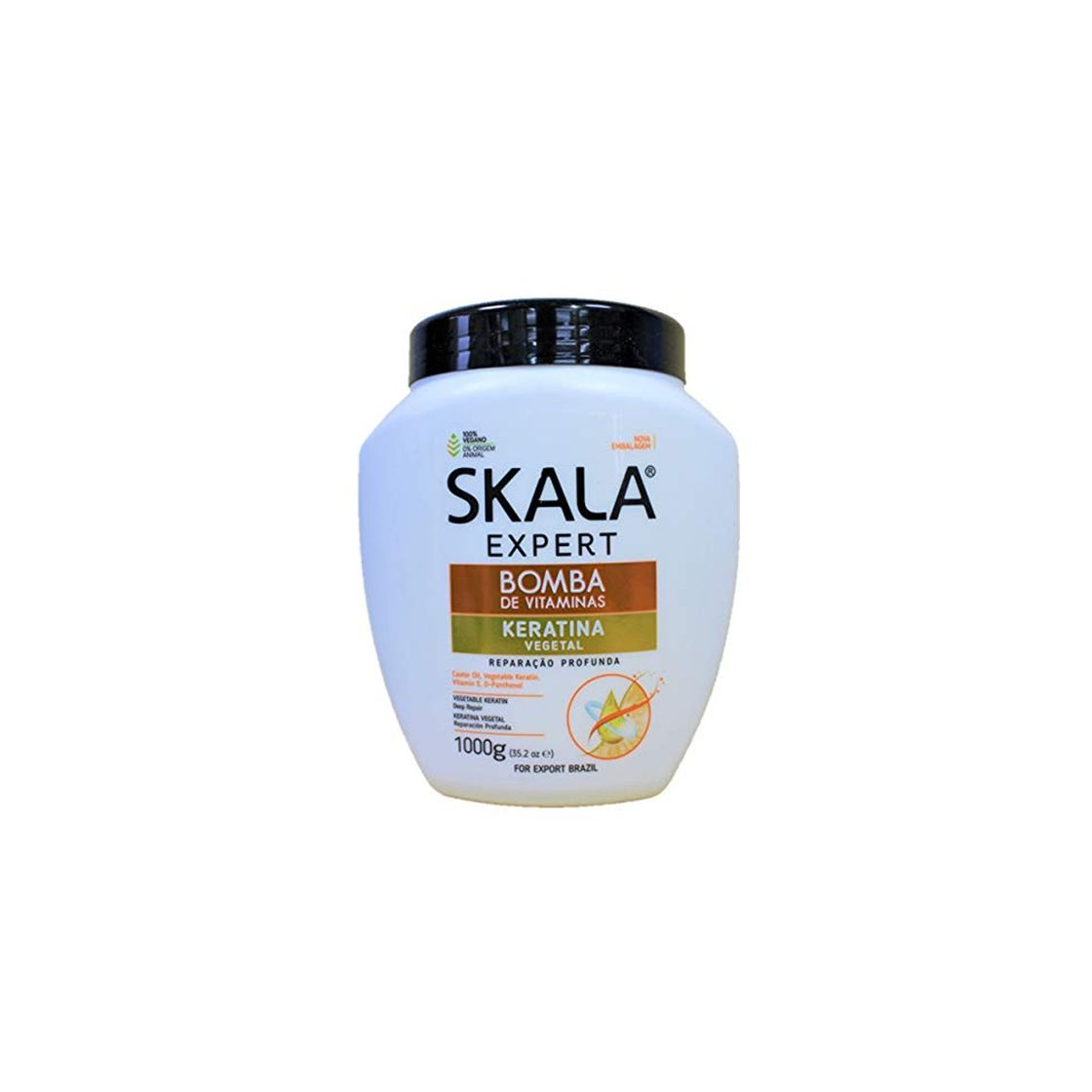 Social Skala Crema Acondicionadora Bomba de Vitaminas de Keratina Vegetal 1000 ml
