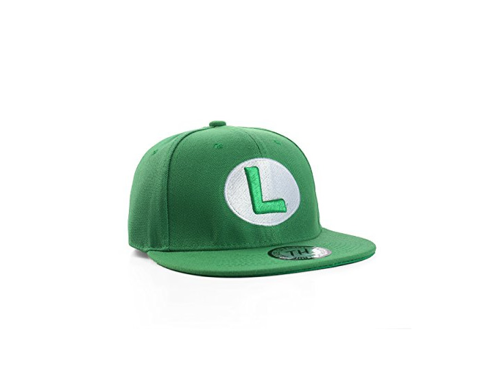 Fashion Gorra Snapback de Pico Plano Luigi Verde